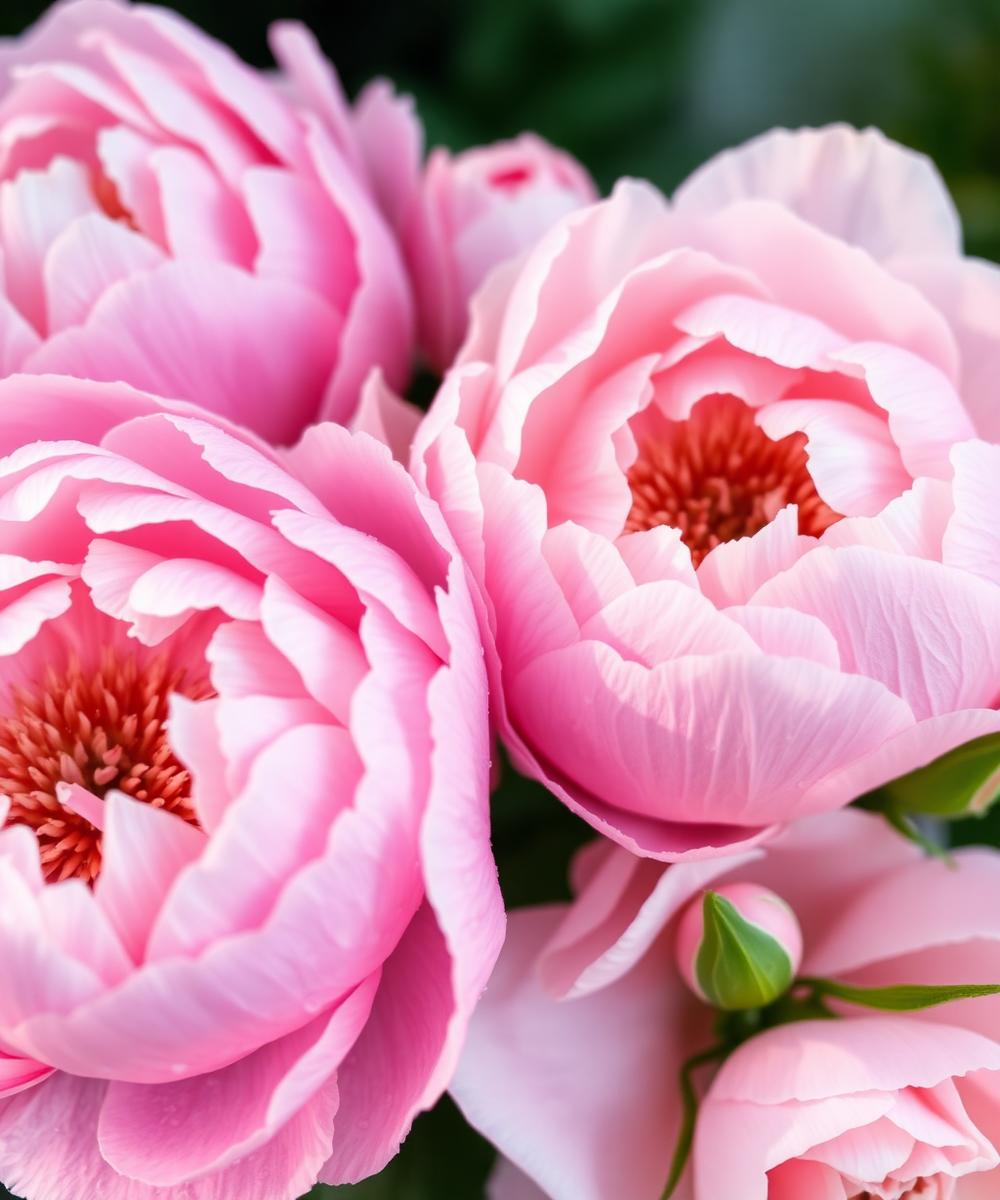 Peonies at first light